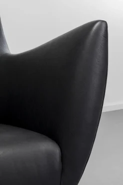 KARE Design Olohuone|Nojatuolit*Goldfinger Nojatuoli Nahkaa Musta