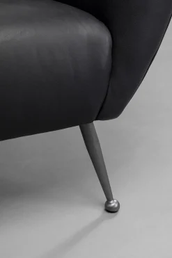 KARE Design Olohuone|Nojatuolit*Goldfinger Nojatuoli Nahkaa Musta