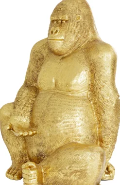 KARE Design Jalalliset Koriste-Esineet*Gorilla Koriste-esine, Patsas Kulta XL 180cm