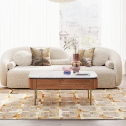 KARE Design Sohvapöydät*Grace Sohvapöytä, Mangopuu, Marmori 110x60cm