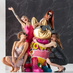 KARE Design Jalalliset Koriste-Esineet*Graffiti Dog Koira Koriste-esine 152cm