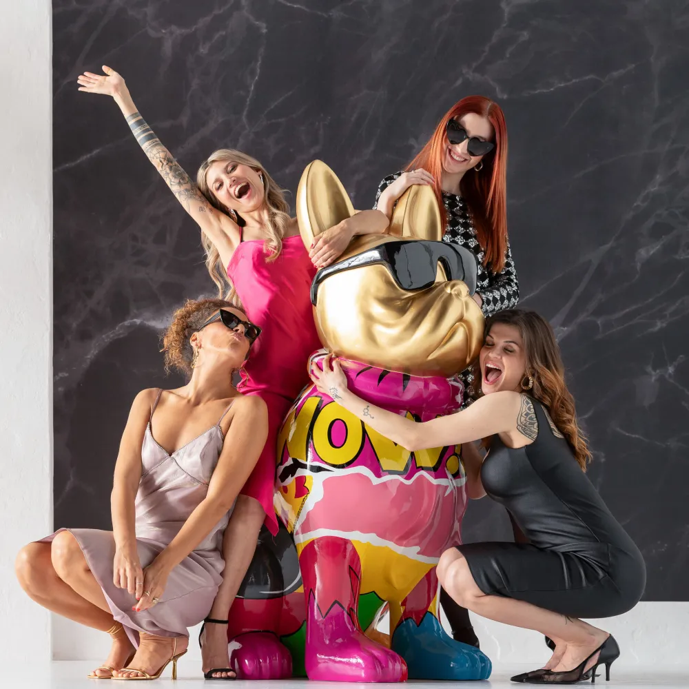 KARE Design Jalalliset Koriste-Esineet*Graffiti Dog Koira Koriste-esine 152cm