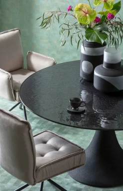 KARE Design Pöydät*Grande Possibilita Bubble Pyöreä Pöytä Musta Ø150cm