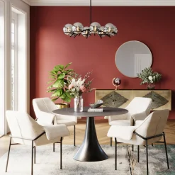 KARE Design Pöydät*Grande Possibilita Pyöreä Pöytä, Musta Ø120cm