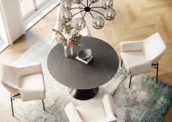 KARE Design Pöydät*Grande Possibilita Pyöreä Pöytä, Musta Ø120cm