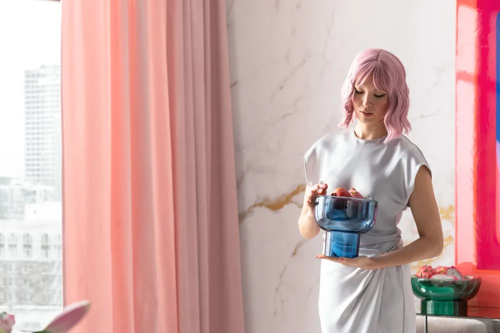 KARE Design Maljakot|Olohuone*Grazioso Maljakko Tummansininen 22 Cm