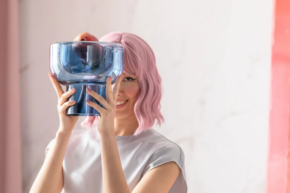 KARE Design Maljakot|Olohuone*Grazioso Maljakko Tummansininen 22 Cm