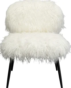 KARE Design Nojatuolit*Hairy White Nojatuoli Valkoinen