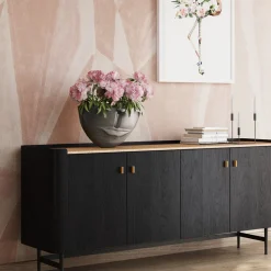 KARE Design Maljakot*Half Face Maljakko Antrasiitti 31cm