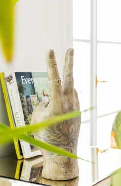 KARE Design Koriste-Esineet*Hand Victory Tattoo Eye Koriste-esine 36cm