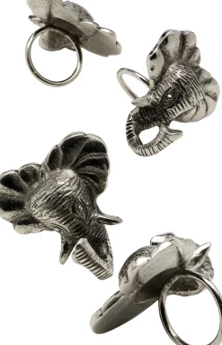 KARE Design Keittiö Ja Astiat|Jalalliset Koriste-Esineet*Happy Elephants Elefantti Servettirenkaat (4/Setti)