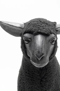 KARE Design Koriste-Esineet*Happy Sheep Wool Lammas Koriste-esine Musta 37cm