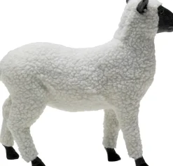 KARE Design Koriste-Esineet*Happy Sheep Woollammas Koriste-esine Valkoinen 28cm