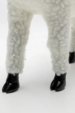 KARE Design Koriste-Esineet*Happy Sheep Woollammas Koriste-esine Valkoinen 28cm