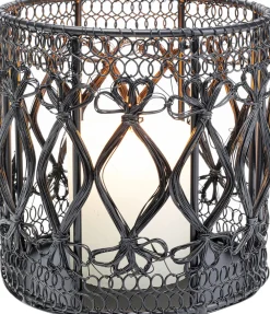 KARE Design Lyhdyt|Kynttilänjalat*Hayat Black Lyhty 15cm