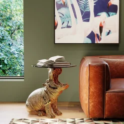 KARE Design Sohvapöydät|Olohuone*Hippo, Virtahepo Sivupöytä, Ø48cm