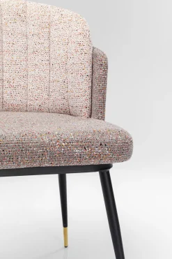 KARE Design Tuolit*Hojas Flitter Tuoli, Beige-ruskea