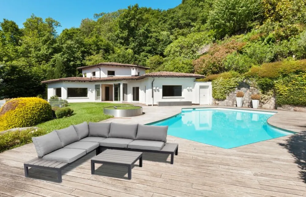 KARE Design Sohvat|Olohuone*Holiday Black Sohvaryhmä, Ulkokaluste (4/osaa)