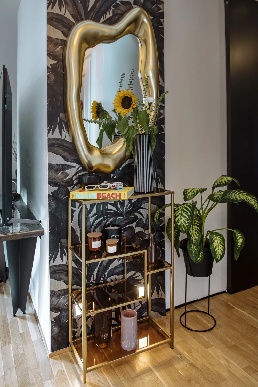 KARE Design Peilit*Hologram Peili, Kulta 117x68cm