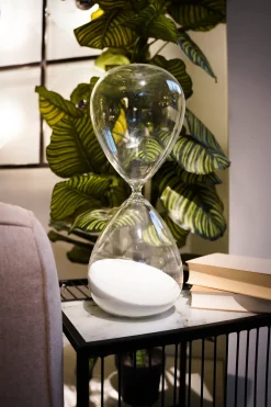 KARE Design Koriste-Esineet*Hourglass Timer Tiimalasi, Valkoinen 45cm