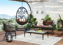 KARE Design Nojatuolit*Ibiza Brown Roikkuva Tuoli, Ruskea