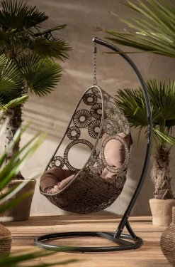 KARE Design Nojatuolit*Ibiza Brown Roikkuva Tuoli, Ruskea