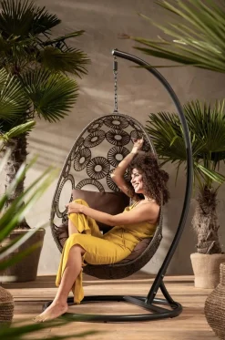 KARE Design Nojatuolit*Ibiza Brown Roikkuva Tuoli, Ruskea