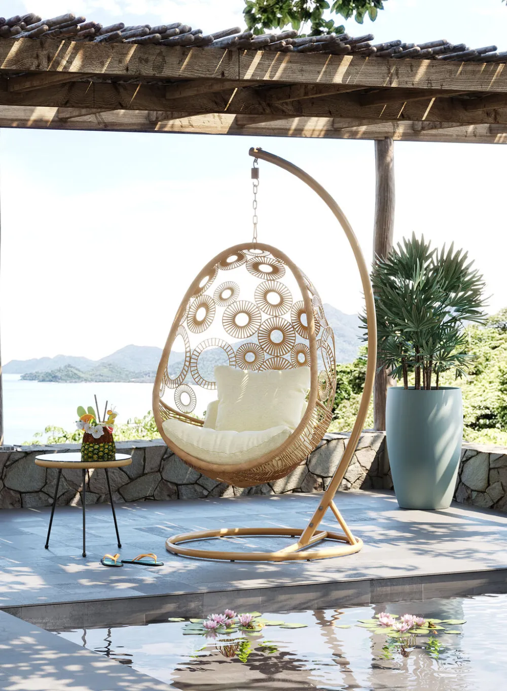 KARE Design Nojatuolit*Ibiza Nature Riippuva Tuoli