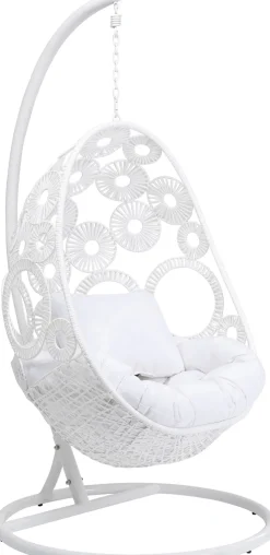 KARE Design Nojatuolit*Ibiza Roikkuva Tuoli, Ulkokaluste, Valkoinen