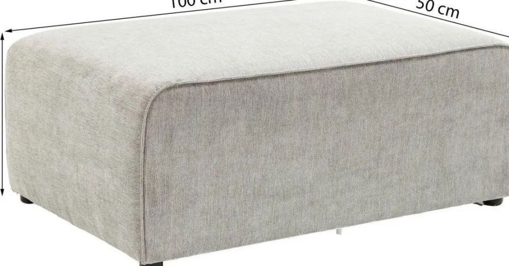 KARE Design Rahit Ja Jakkarat*Infinity Elements Rahi, Harmaa 50cm