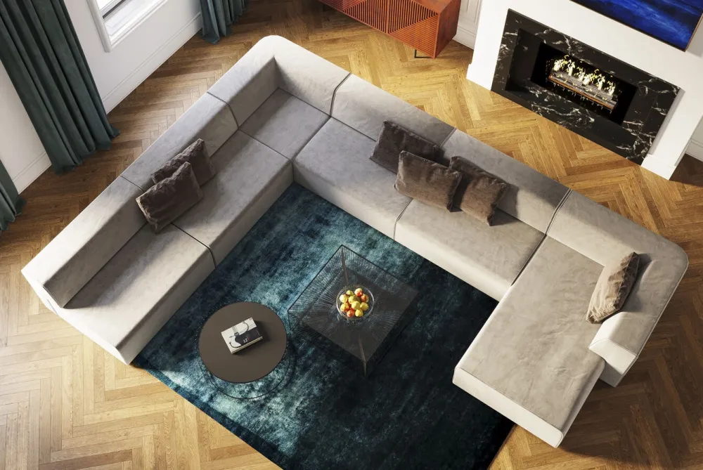 KARE Design Moduulisohvat*Infinity 2-istuttava Moduuli, Harmaa 80cm