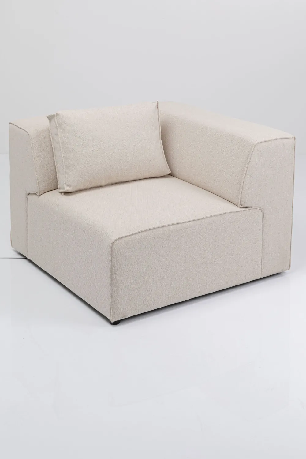 KARE Design Moduulisohvat|Kulmasohvat*Infinity Kulmamoduuli - Kermanvärinen, Vasen 100cm