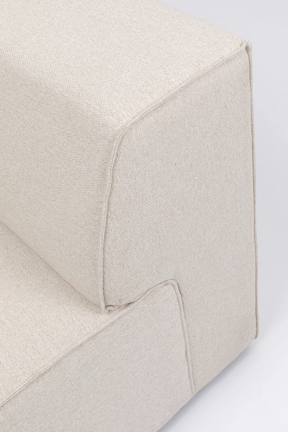 KARE Design Moduulisohvat|Kulmasohvat*Infinity Kulmamoduuli - Kermanvärinen, Vasen 100cm