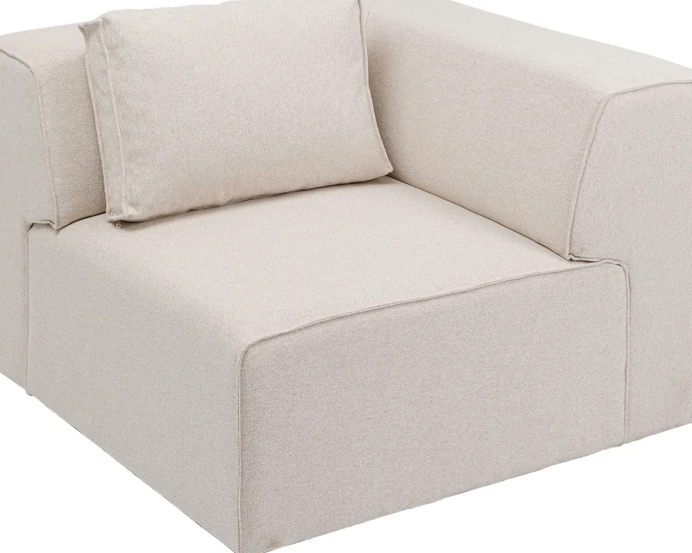 KARE Design Olohuone|Moduulisohvat*Infinity Kulmamoduuli - Kermanvärinen, Oikea 100cm