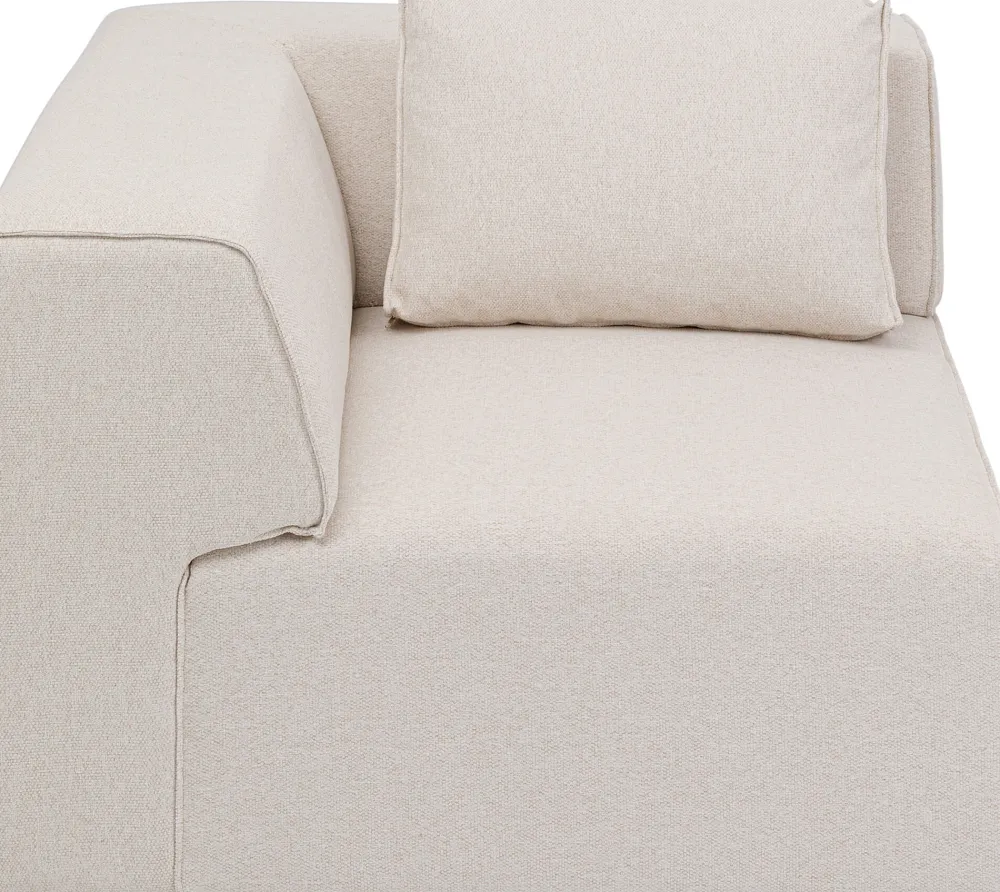 KARE Design Olohuone|Moduulisohvat*Infinity Kulmamoduuli - Kermanvärinen, Oikea 100cm