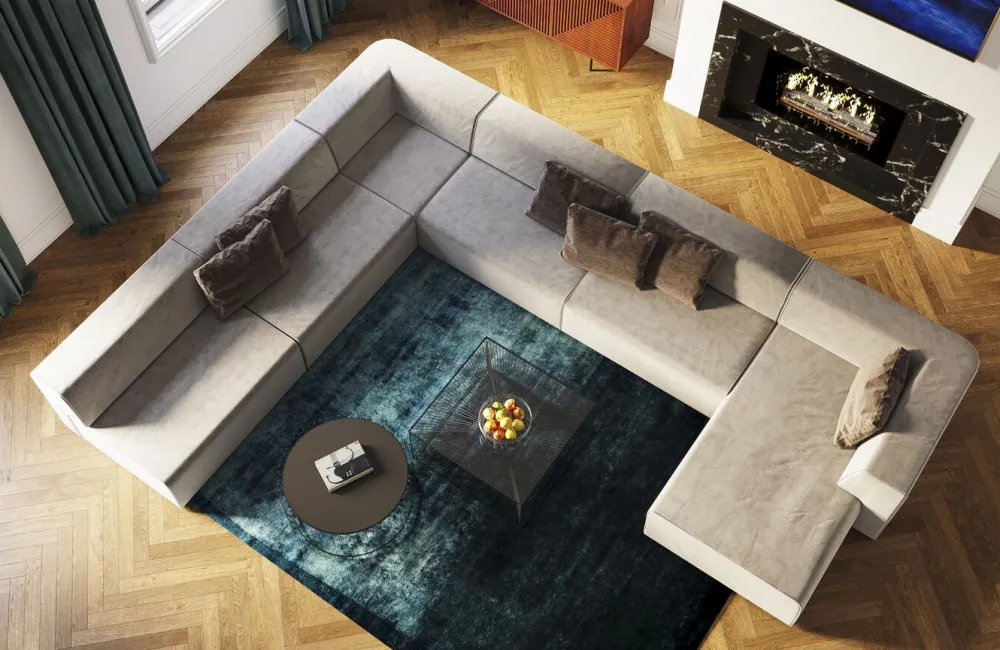 KARE Design Moduulisohvat*Infinity Ottomane Elements Moduuli, Harmaa, Vasen