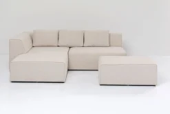 KARE Design Olohuone|Kulmasohvat*Infinity Ottomane Kulmasohva - Kermanvärinen, Vasen