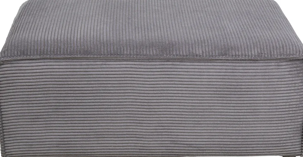 KARE Design Olohuone|Kulmasohvat*Infinity Ottomane Kulmasohva, Vakosametti, Harmaa, Oikea