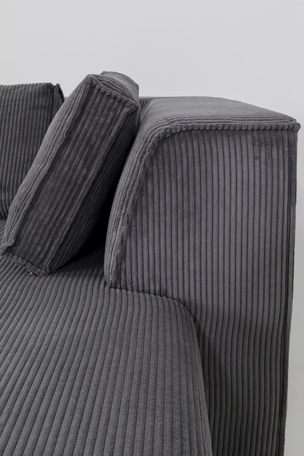 KARE Design Olohuone|Kulmasohvat*Infinity Ottomane Kulmasohva, Vakosametti, Harmaa, Oikea