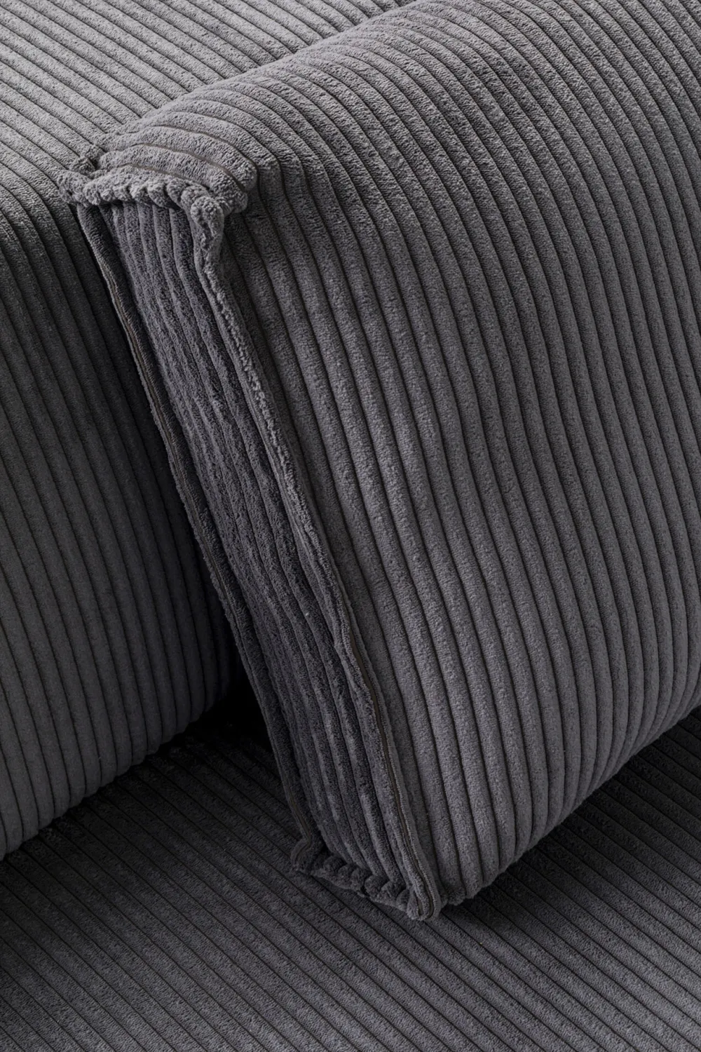 KARE Design Olohuone|Kulmasohvat*Infinity Ottomane Kulmasohva, Vakosametti, Harmaa, Oikea