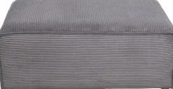 KARE Design Kulmasohvat*Infinity Ottomane Kulmasohva, Vakosametti, Harmaa, Vasen