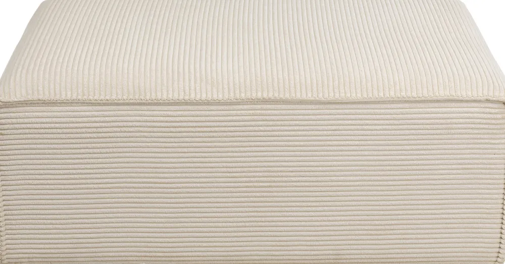 KARE Design Olohuone|Kulmasohvat*Infinity Ottomane Kulmasohva, Vakosametti, Kerma, Oikea