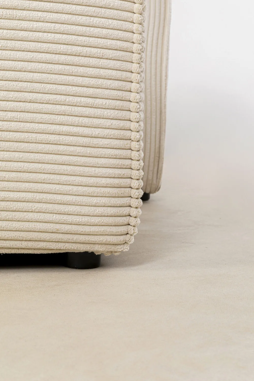 KARE Design Olohuone|Kulmasohvat*Infinity Ottomane Kulmasohva, Vakosametti, Kerma, Oikea