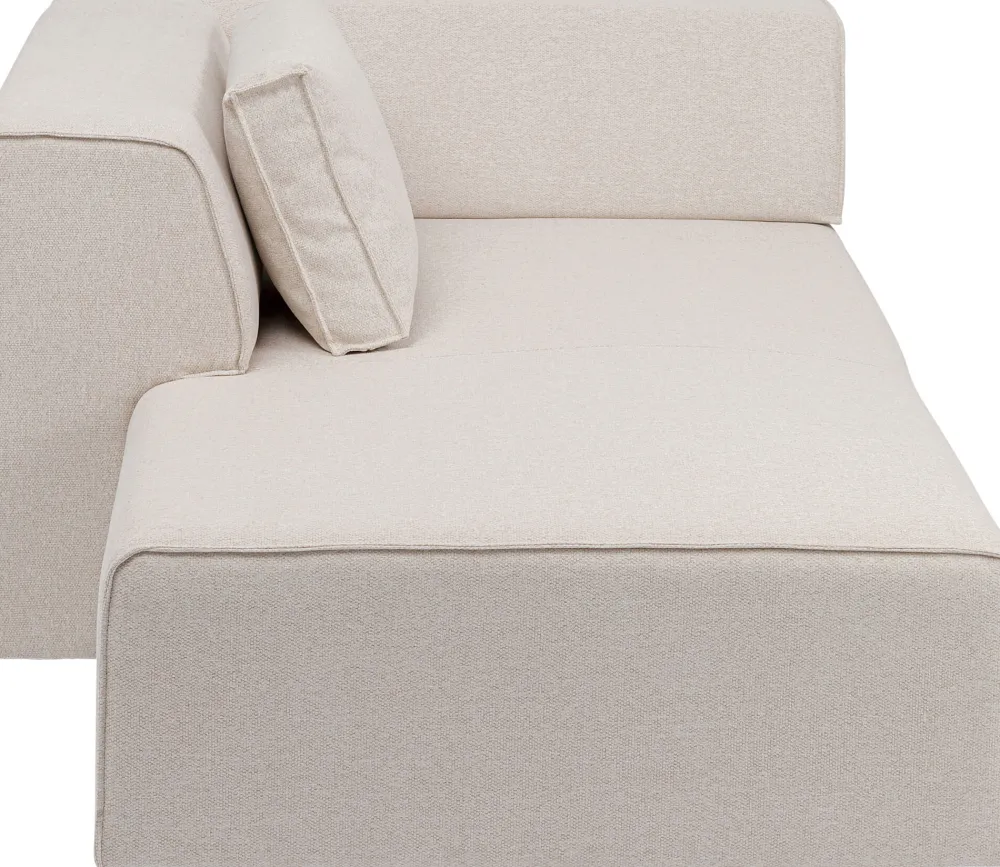 KARE Design Moduulisohvat|Lepotuolit*Infinity Ottomane Moduuli - Kermanvärinen, Vasen 182cm