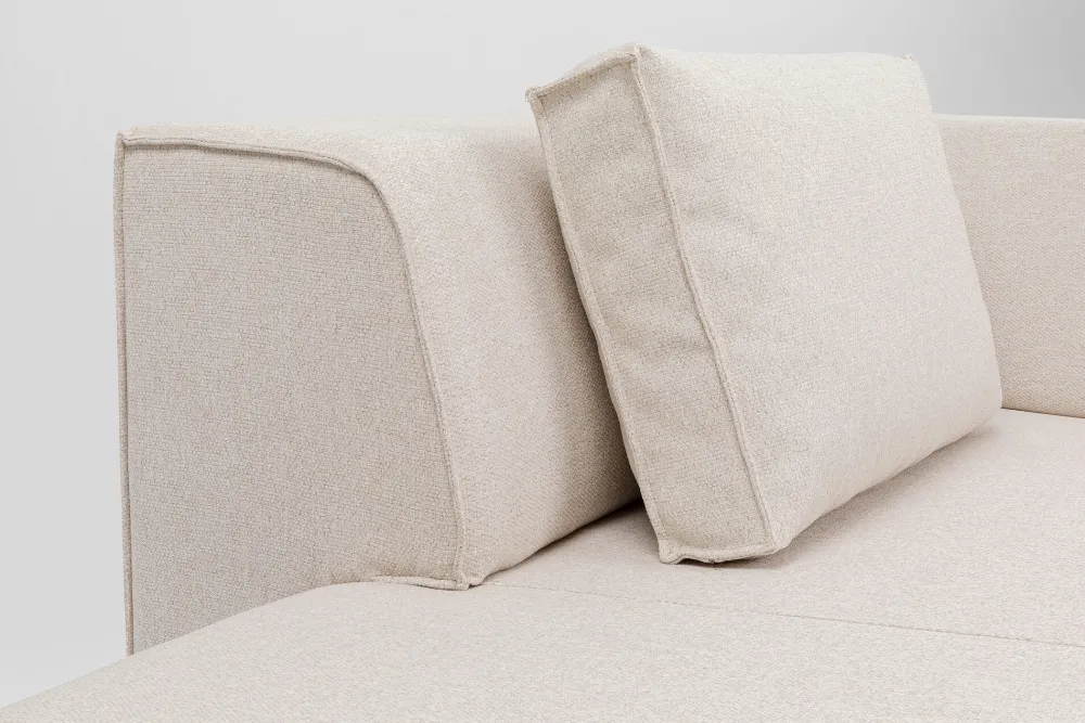 KARE Design Moduulisohvat|Lepotuolit*Infinity Ottomane Moduuli - Kermanvärinen, Vasen 182cm