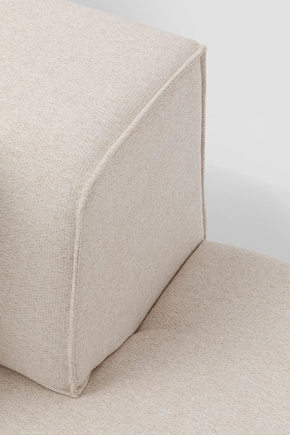 KARE Design Moduulisohvat|Lepotuolit*Infinity Ottomane Moduuli - Kermanvärinen, Vasen 182cm