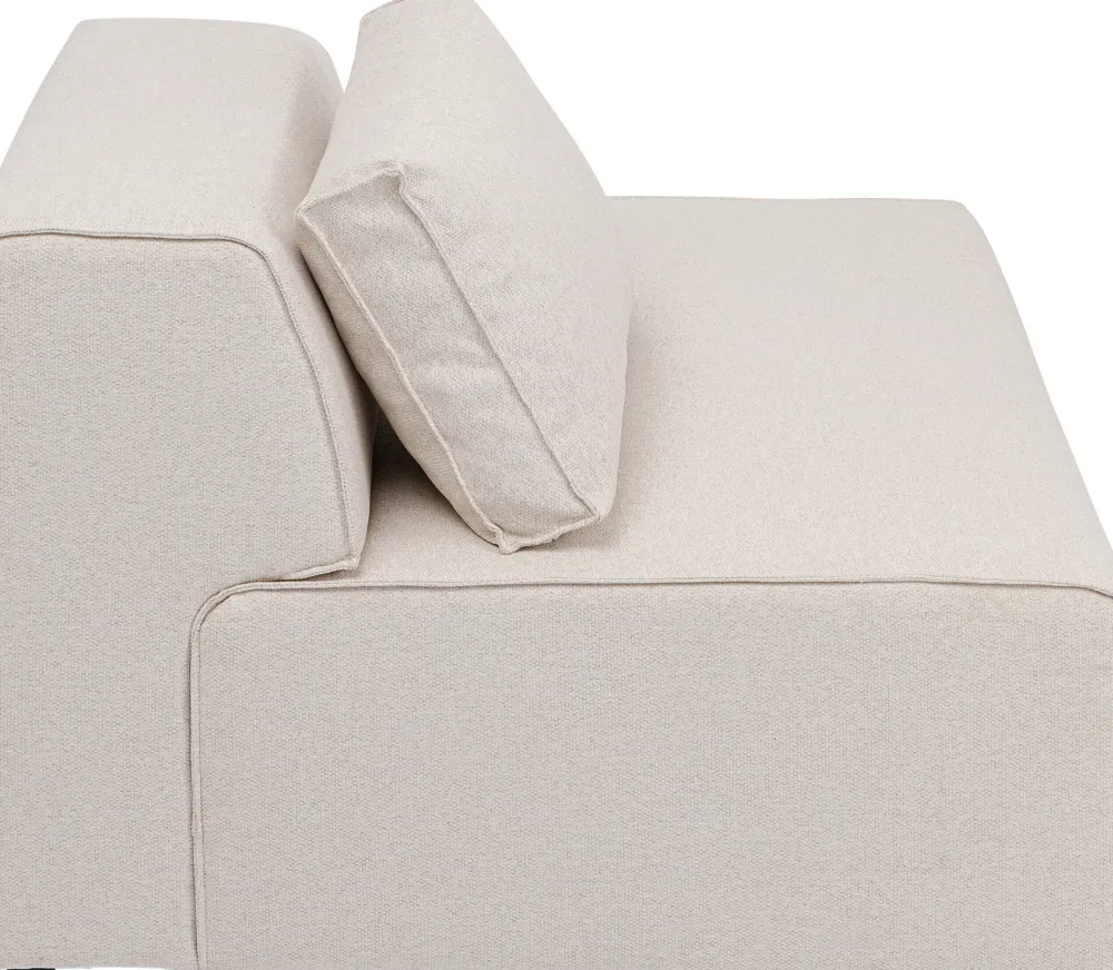 KARE Design Moduulisohvat*Infinity Ottomane Semi Moduuli - Kermanvärinen, Oikea 120cm