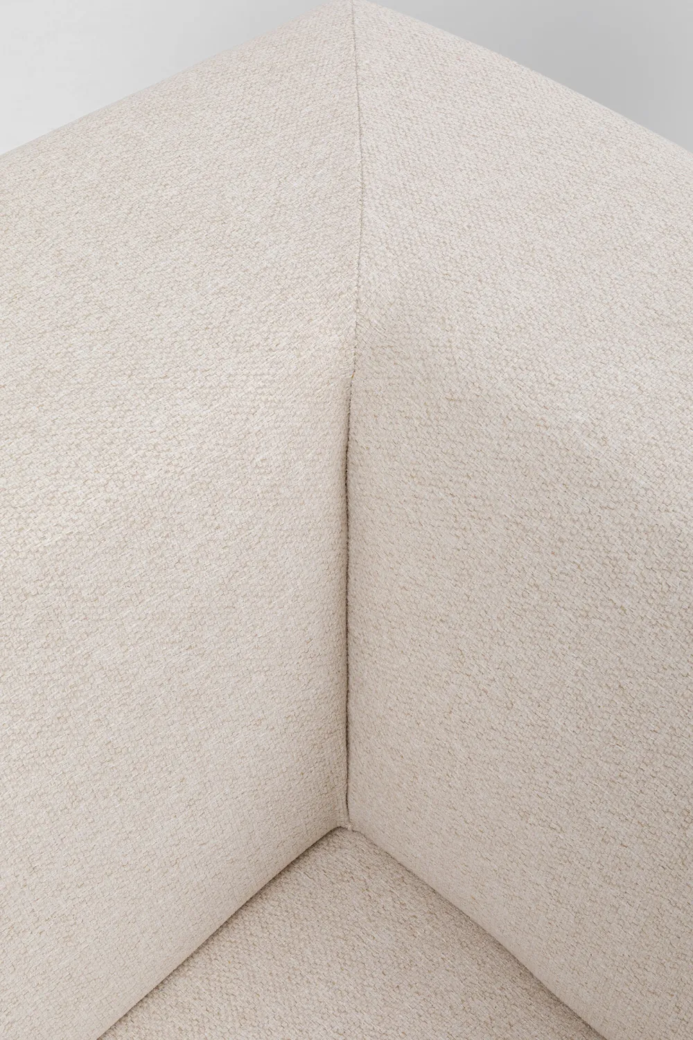 KARE Design Moduulisohvat*Infinity Ottomane Semi Moduuli - Kermanvärinen, Oikea 120cm