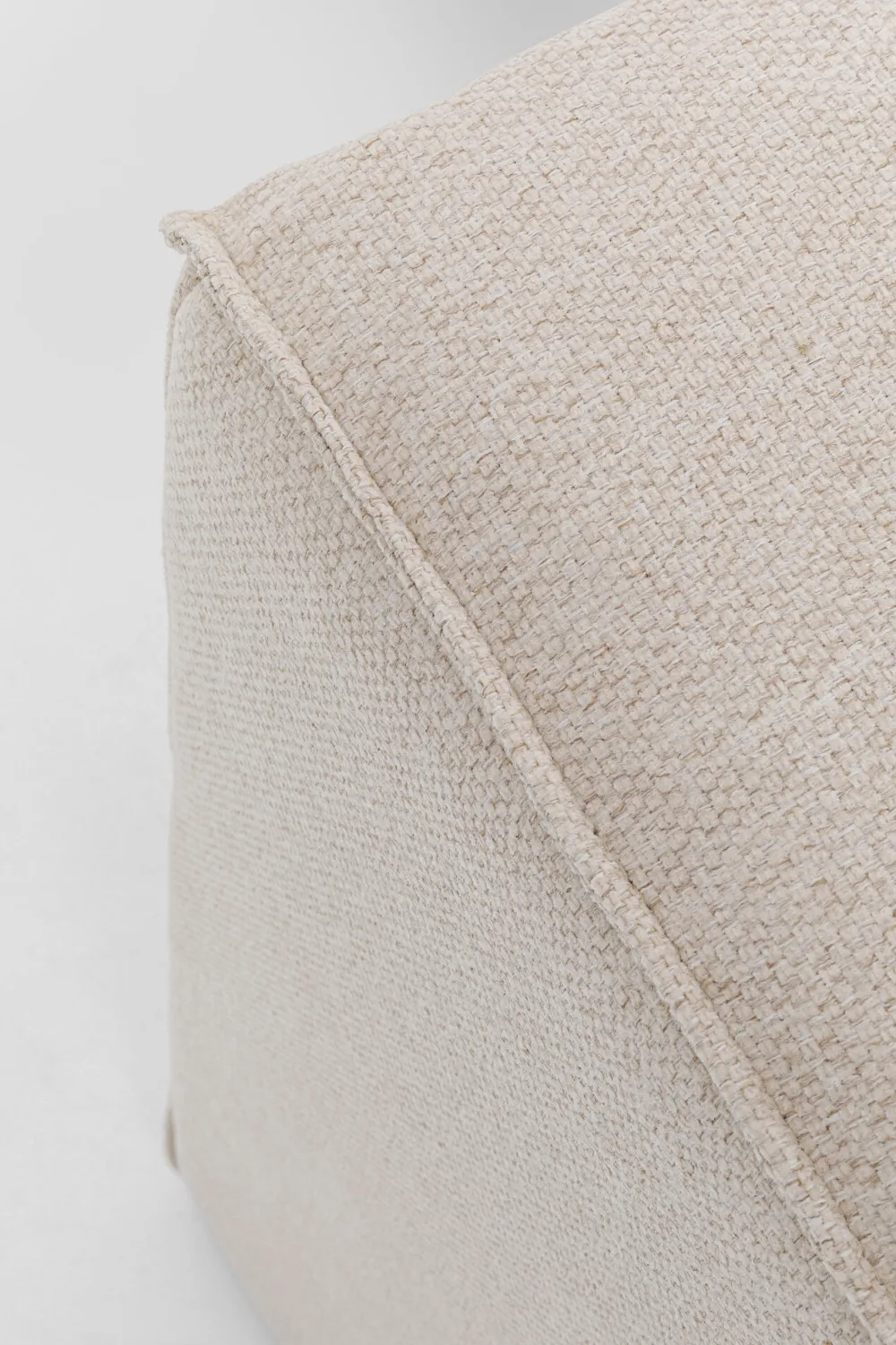 KARE Design Moduulisohvat*Infinity Ottomane Semi Moduuli - Kermanvärinen, Oikea 120cm