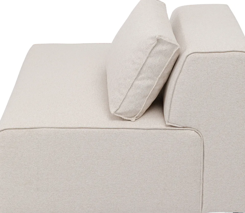 KARE Design Moduulisohvat*Infinity Ottomane Semi Moduuli - Kermanvärinen, Vasen 120cm